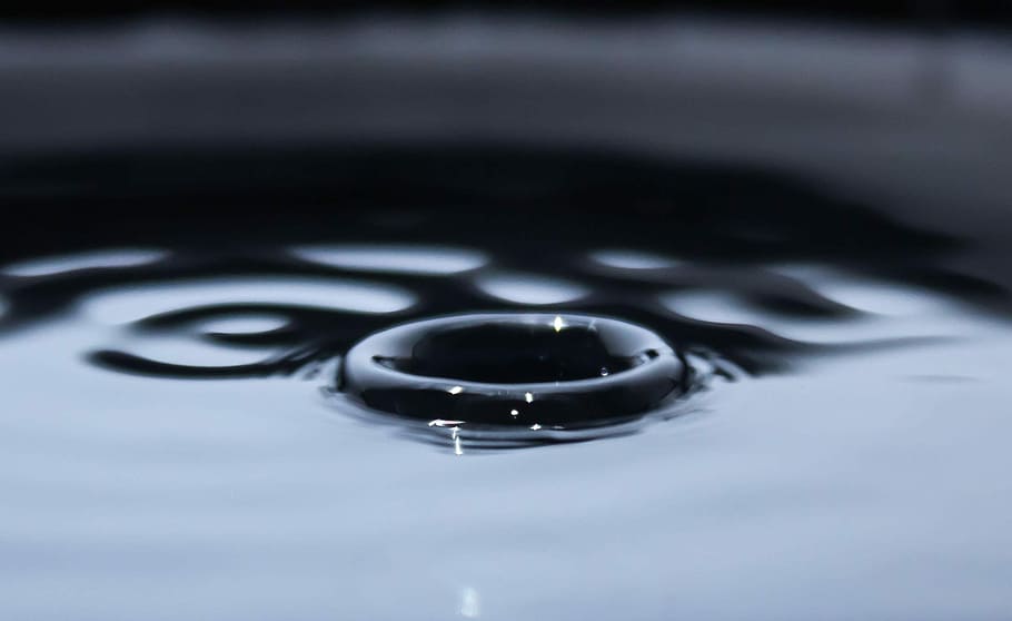 Water, Clean, Drop, circle, no people, liquid, backgrounds HD wallpaper