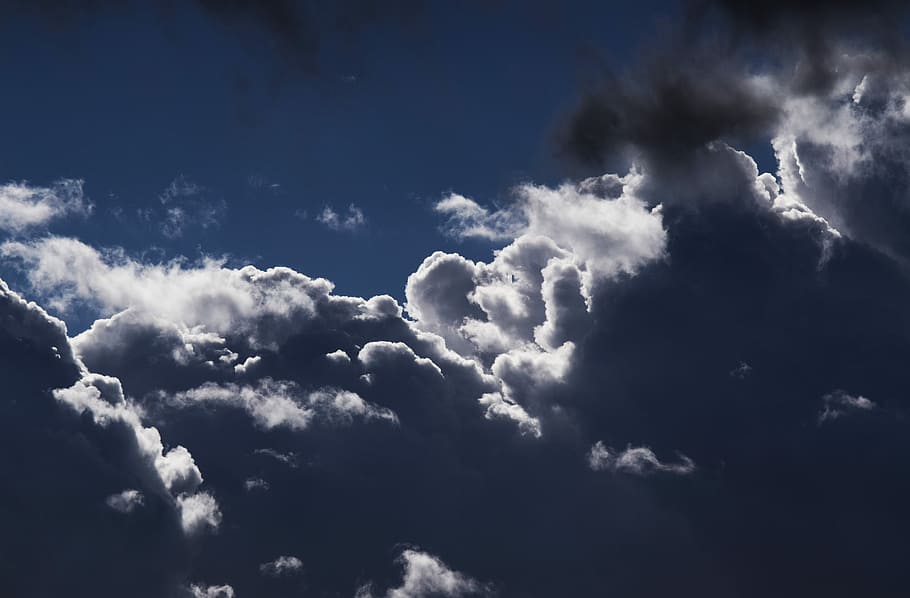 white clouds photography, clouds in the sky, cloudy, cloudscape HD wallpaper