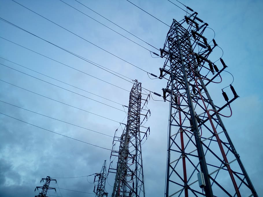 torres, hv, electricity, light, energy, electrical tower, supply HD wallpaper
