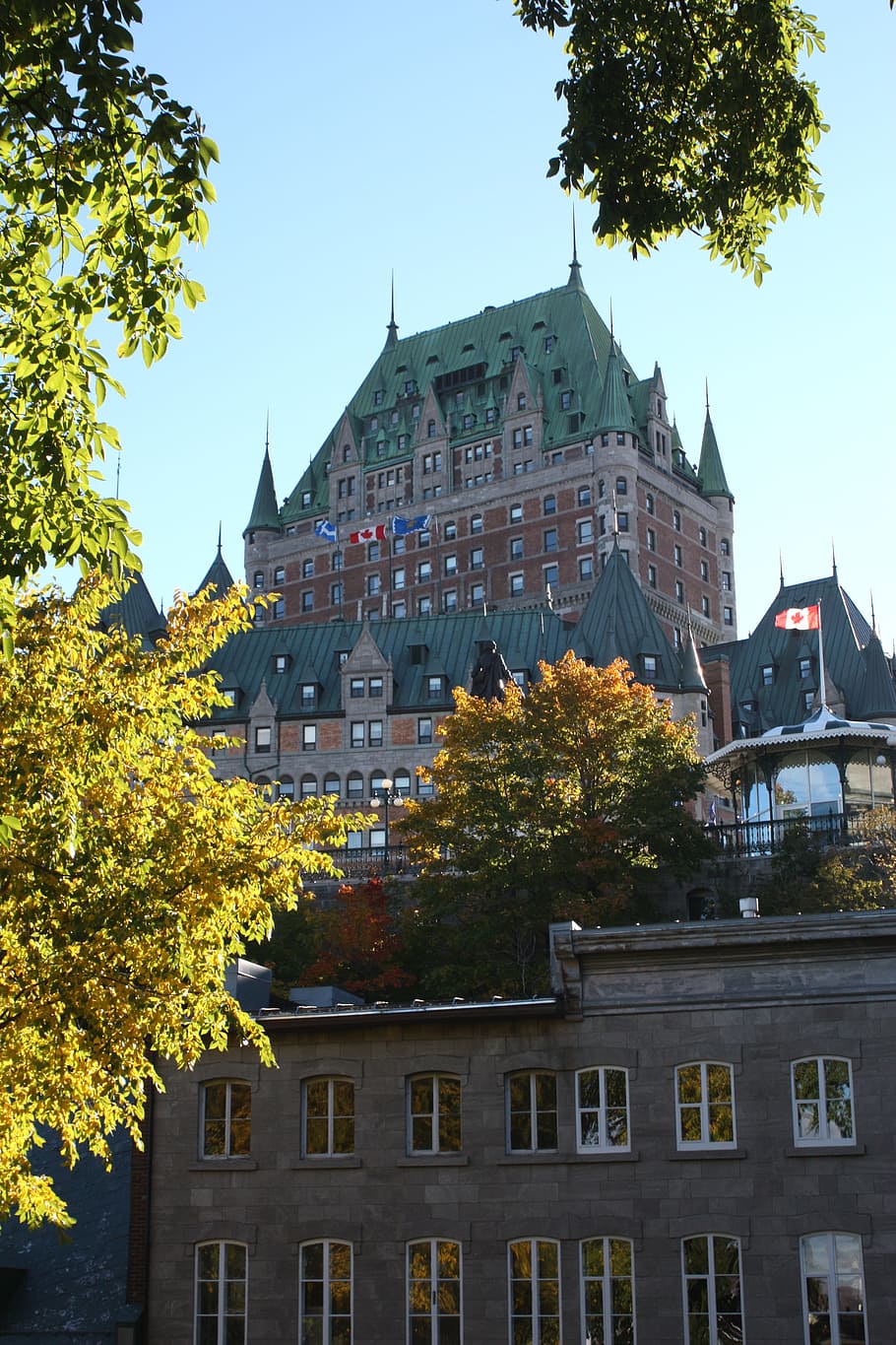 quebec, city, canada, castle, building exterior, architecture HD wallpaper