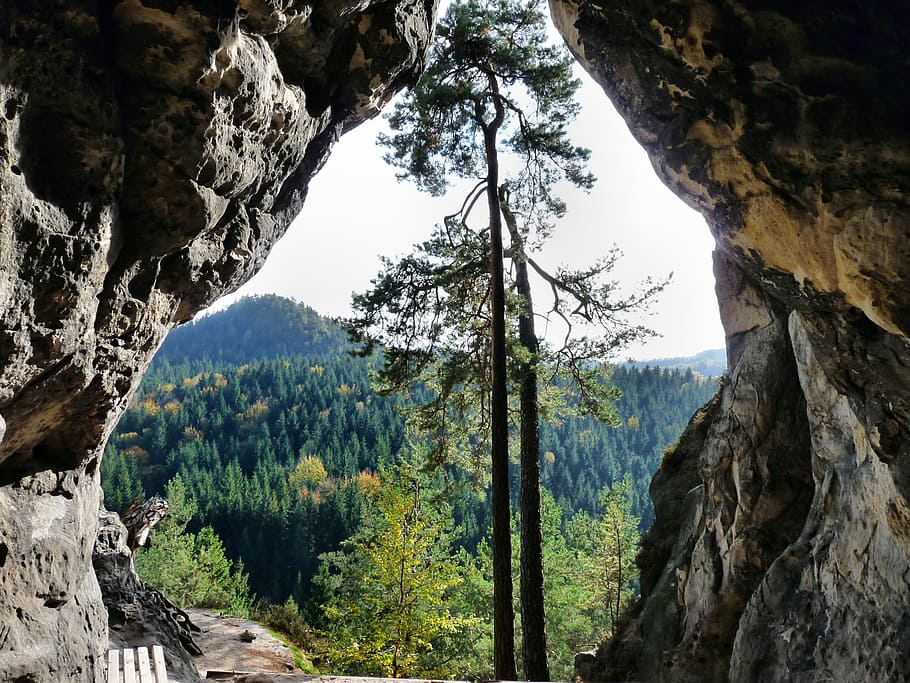 Small Stone, Cave, Rock, Rock, Climb, small stone cave, nature HD wallpaper