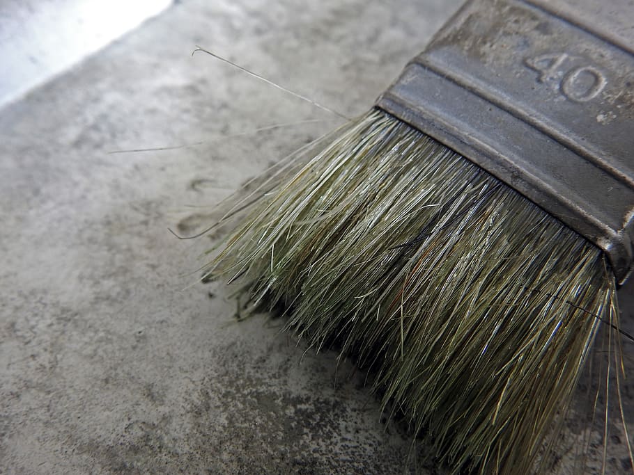 brush, bristles, delete, paint, tool, close-up, indoors, no people HD wallpaper