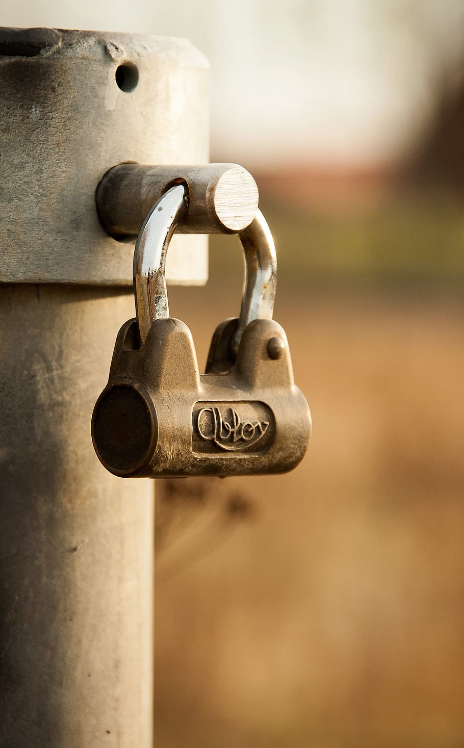lock, metal, brown, security, private, safe, pipe, protect HD wallpaper