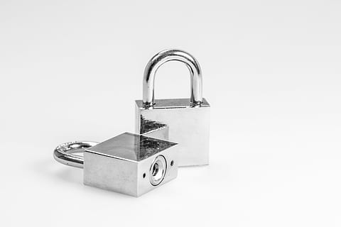 two grey padlocks on white surface, castle, security, sure HD wallpaper
