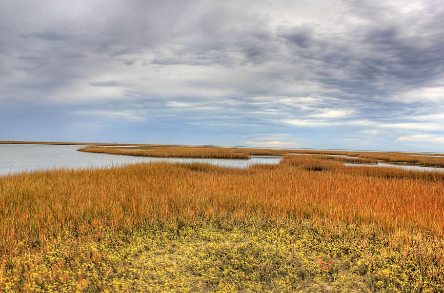 Landscape, Clouds, Bay, Inlet, sky, water, scenic, nature, scenics HD wallpaper