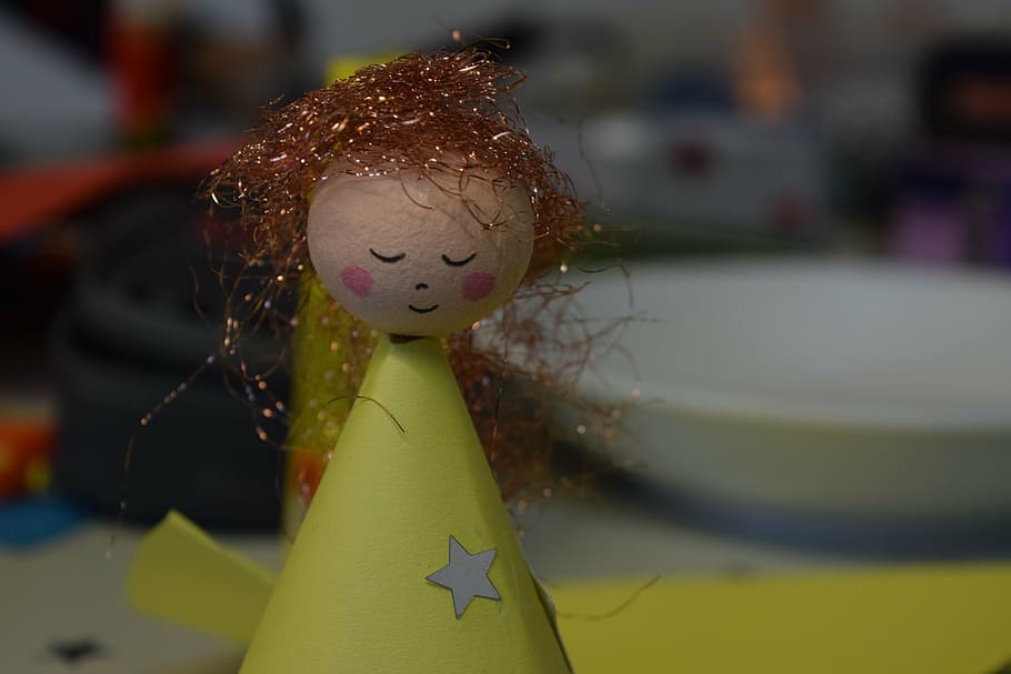 angel, christmas, tinker, close-up, focus on foreground, art and craft HD wallpaper