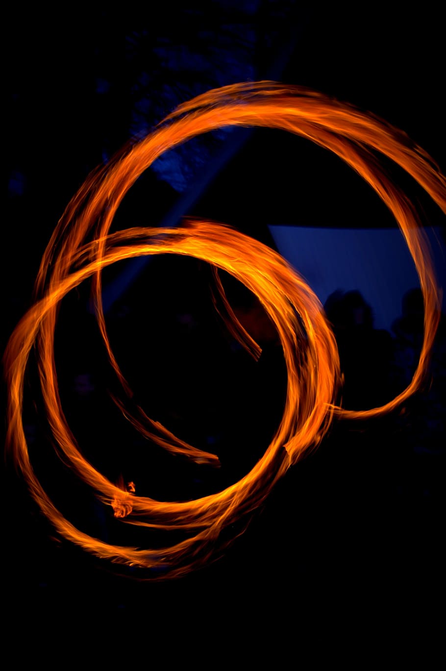 Fire, Fire, Show, Flame, fire show, no people, black background HD wallpaper