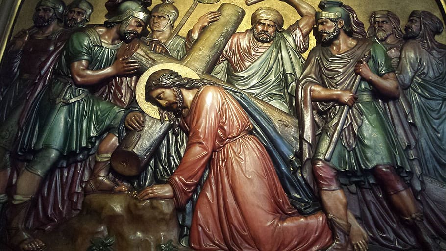 Jesus, Stations Of The Cross, Holy, wooden cross, church, faith, HD wallpaper