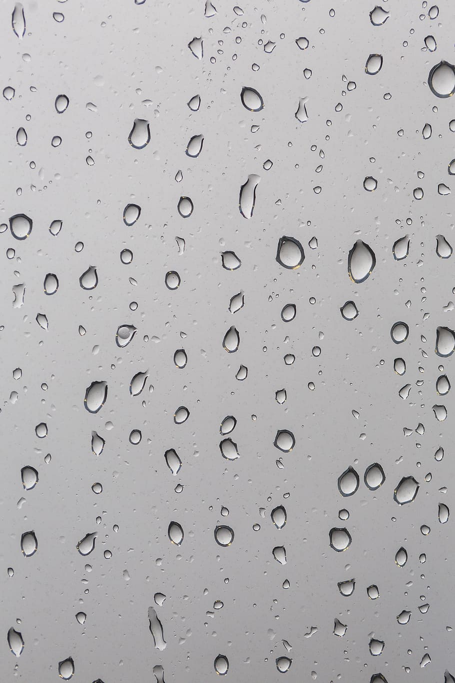 water drops, raindrops, windowpane, wet, backgrounds, full frame HD wallpaper