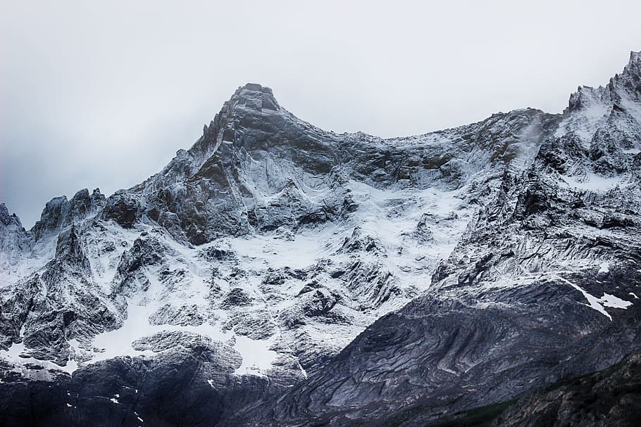 mountain, nature, landscape, snow, cold temperature, winter HD wallpaper