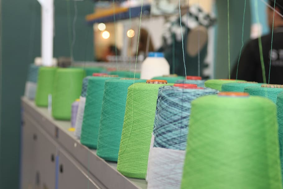 industria, tissues, wires, textile, clothing, cotton, textile Industry HD wallpaper