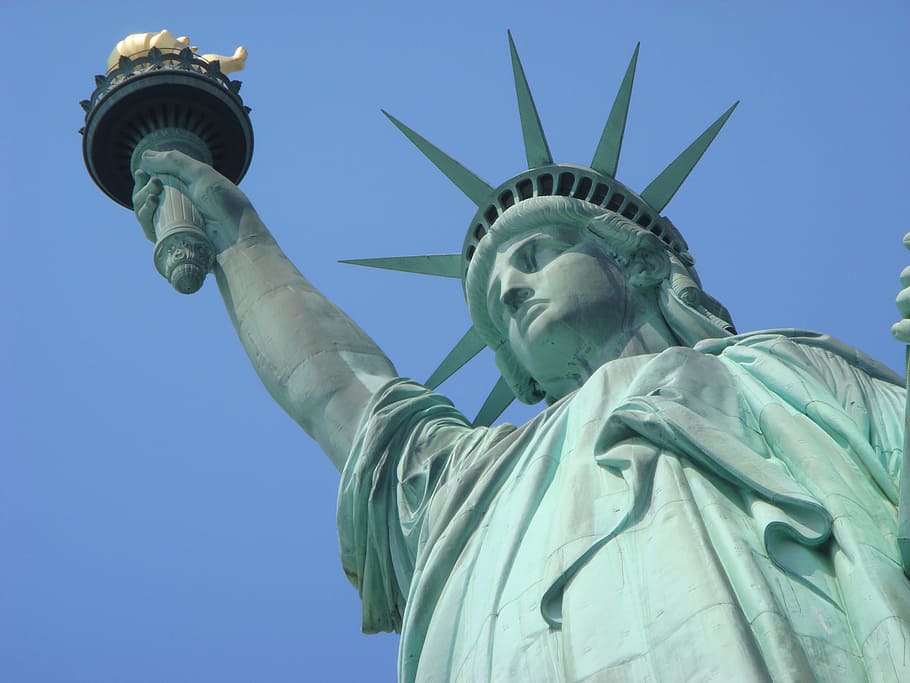 Statue Of Liberty, New York City, america, dom, manhattan, united states, HD wallpaper