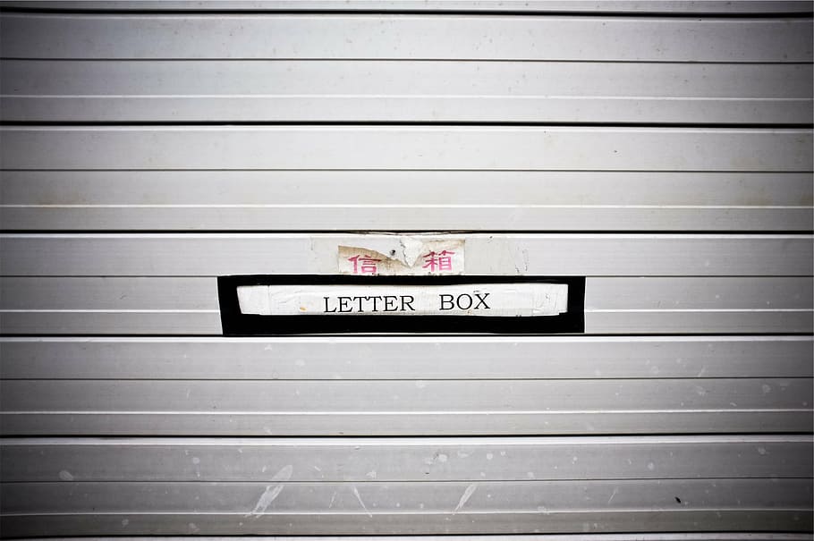 letter box label, black, white, mailbox, socket, shutter, text HD wallpaper