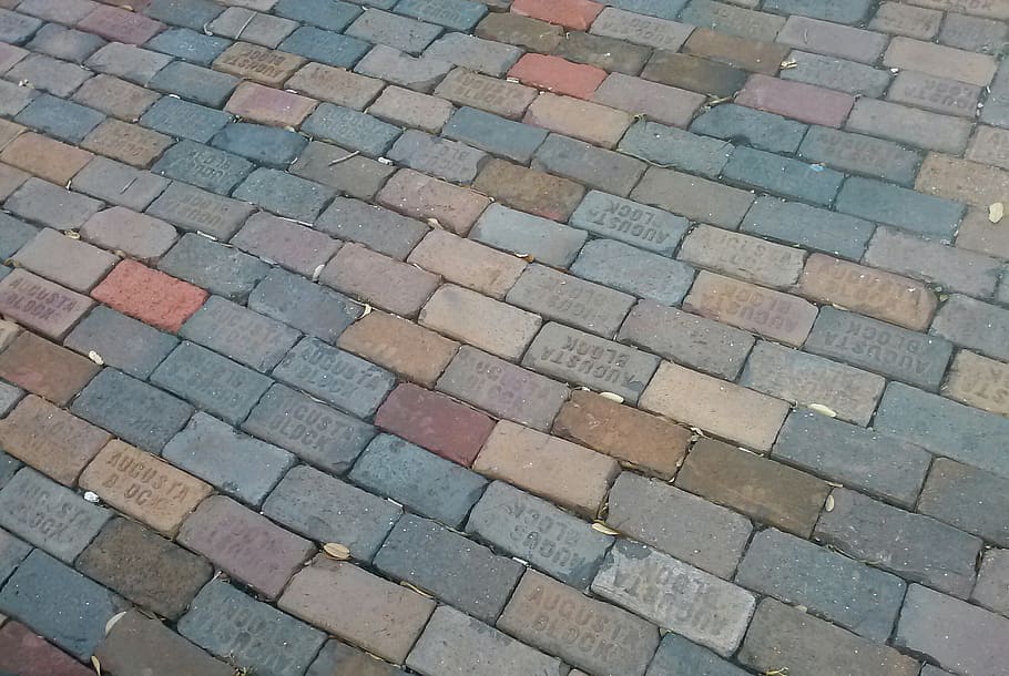 block, bricks, abstract, brickwork, surface, texture, sidewalk HD wallpaper