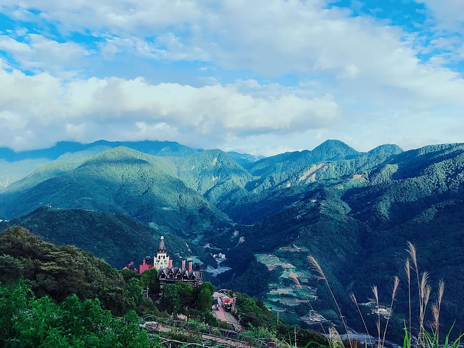 forest, taiwan, views, mountain, scenics - nature, mountain range HD wallpaper