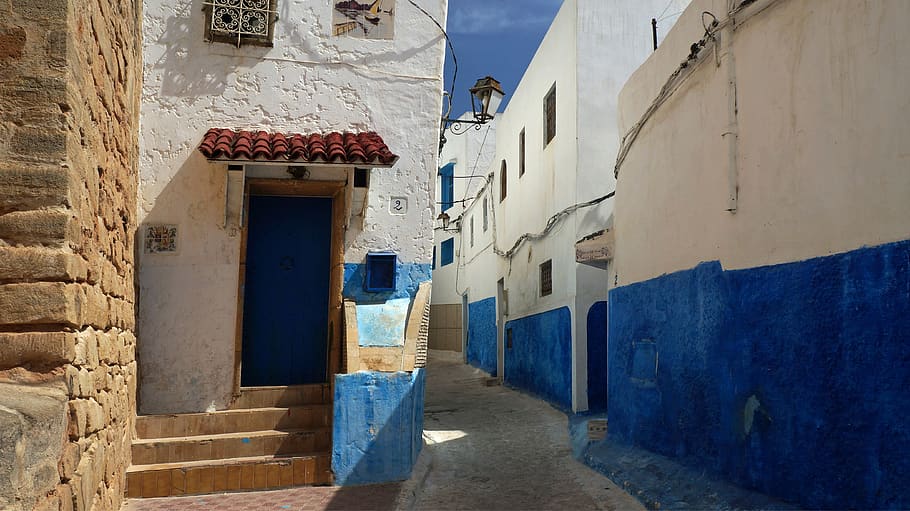 morocco, rebate, kasbah oudaïas, architecture, building exterior, HD wallpaper