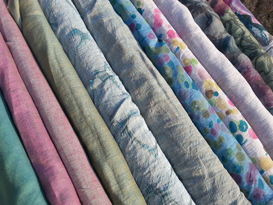 canvas, fabric, tissue, multi colored, backgrounds, full frame HD wallpaper