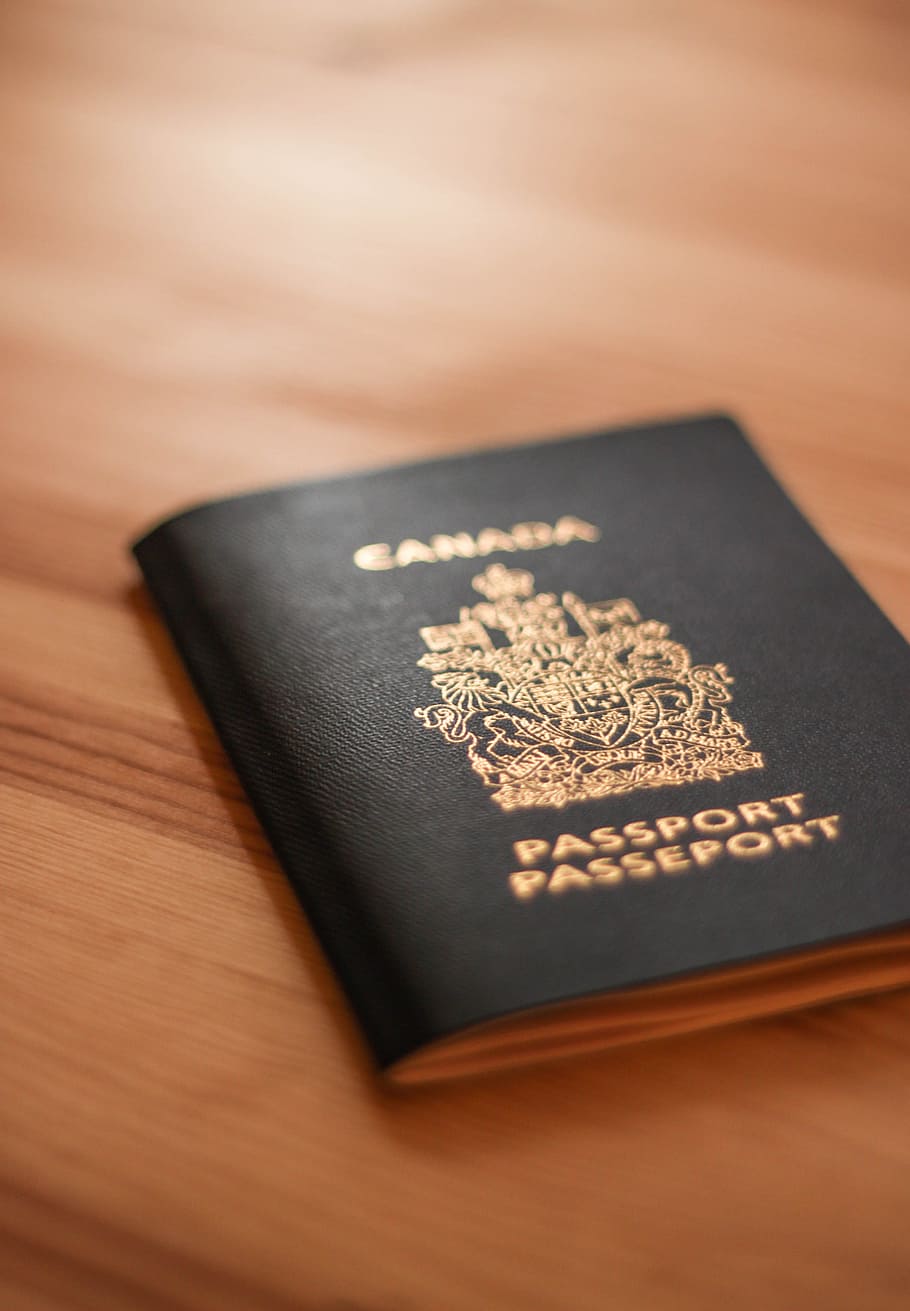 HD wallpaper: Canada Passport Passeport, canadian passport, identity, table  | Wallpaper Flare