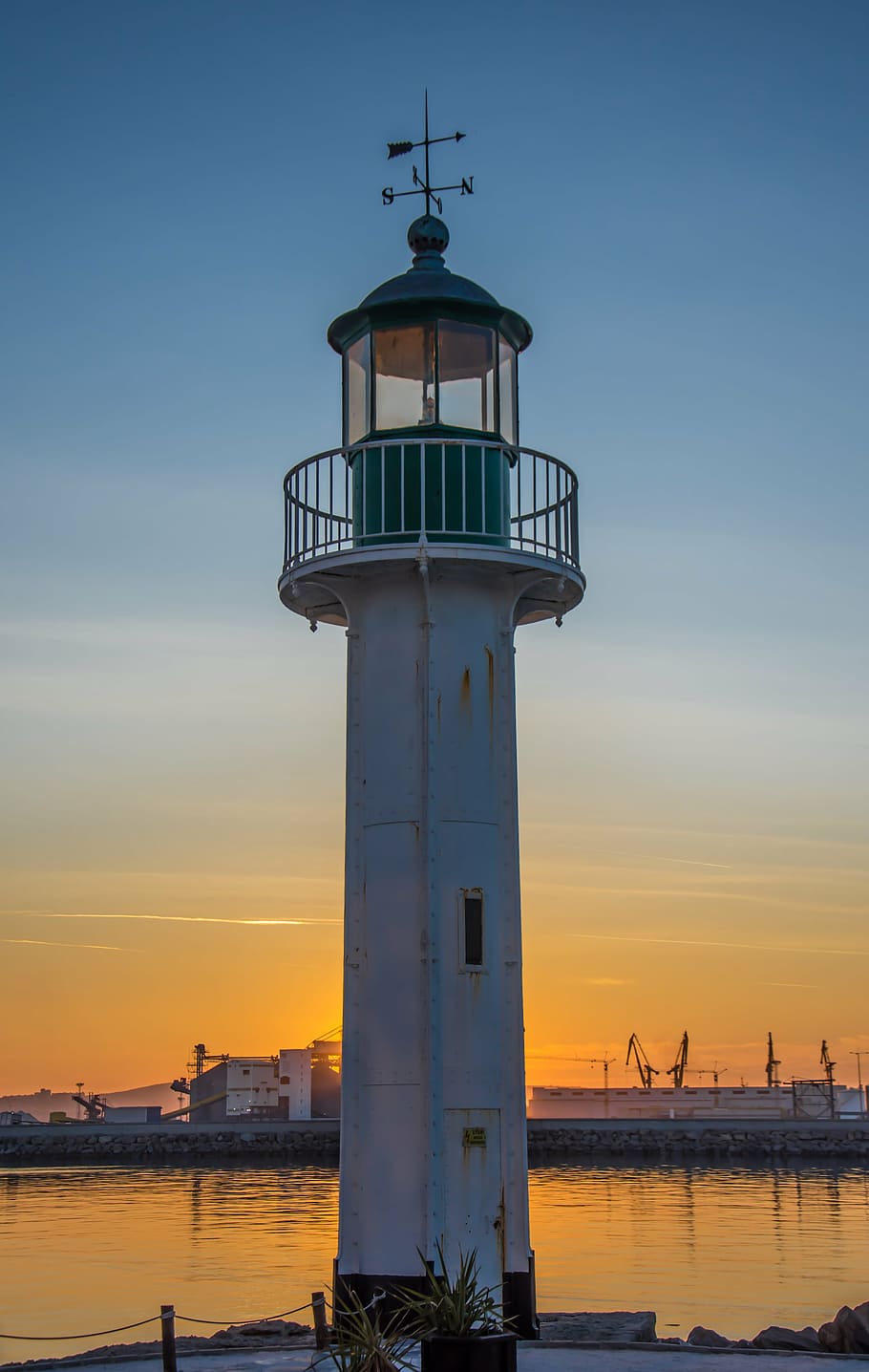 lighthouse, beacon, port, sea, travel, nautical, tower, coast HD wallpaper