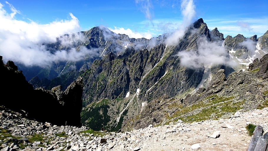 mountains, slovakia, hike, clouds, beauty in nature, landscape HD wallpaper
