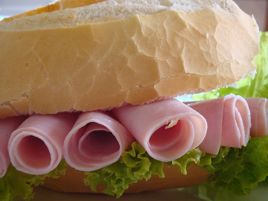 Snack, Ham, Bread, food, sandwich, cheese, lettuce, lunch, food And Drink HD wallpaper