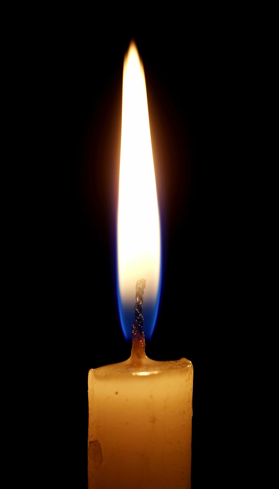 lit yellow candle, light, flame, burning, candlelight, spirituality HD wallpaper