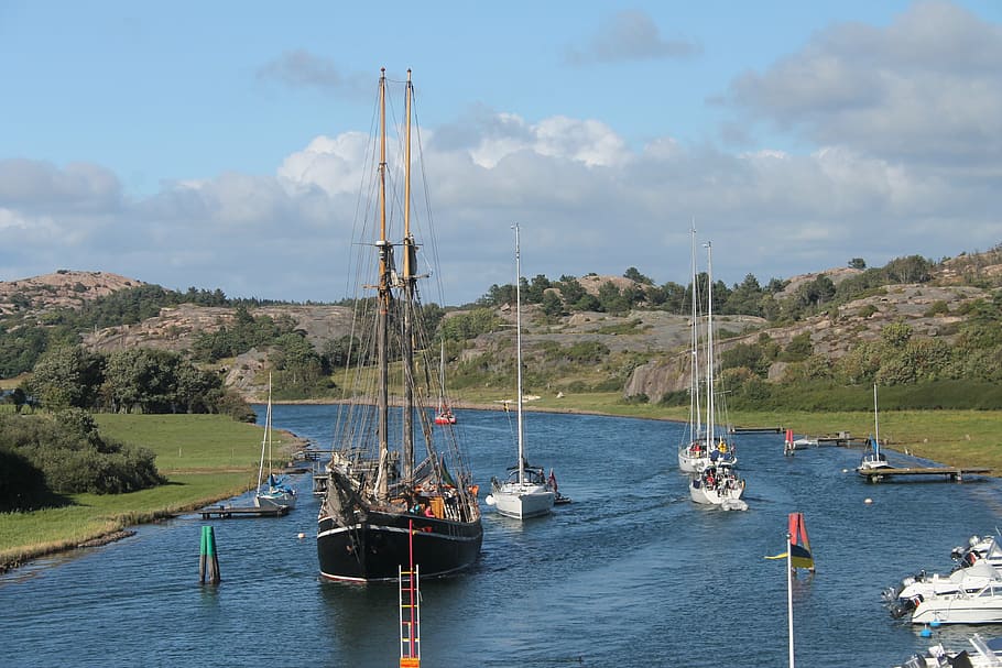 boat, summer, holiday, nautical Vessel, sea, sailboat, harbor HD wallpaper