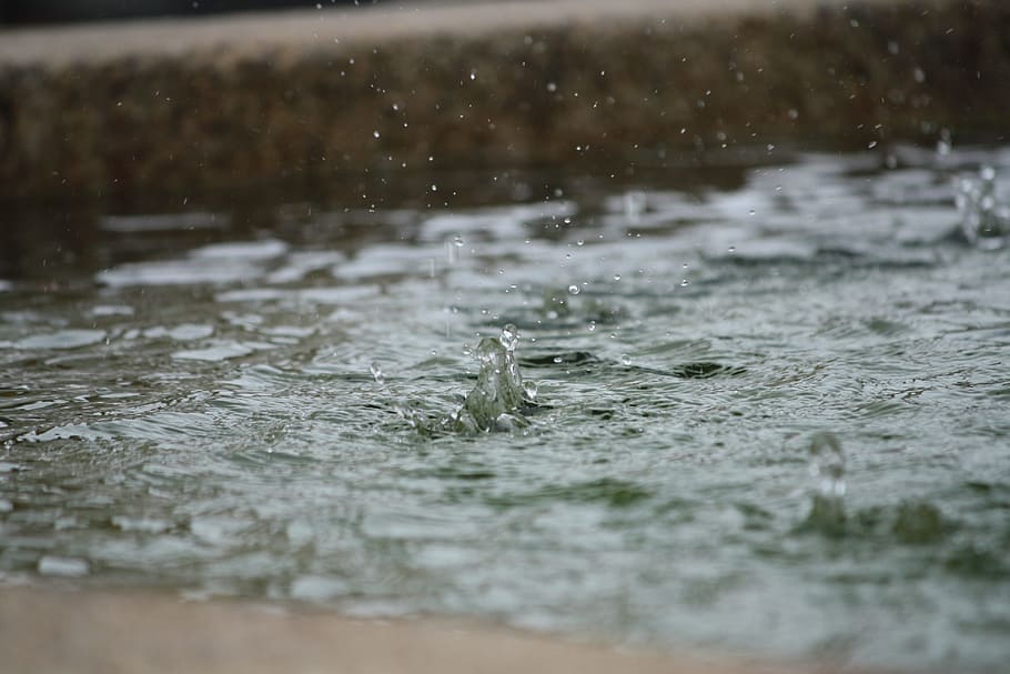 selective focus photography of green body of water, Splash HD wallpaper