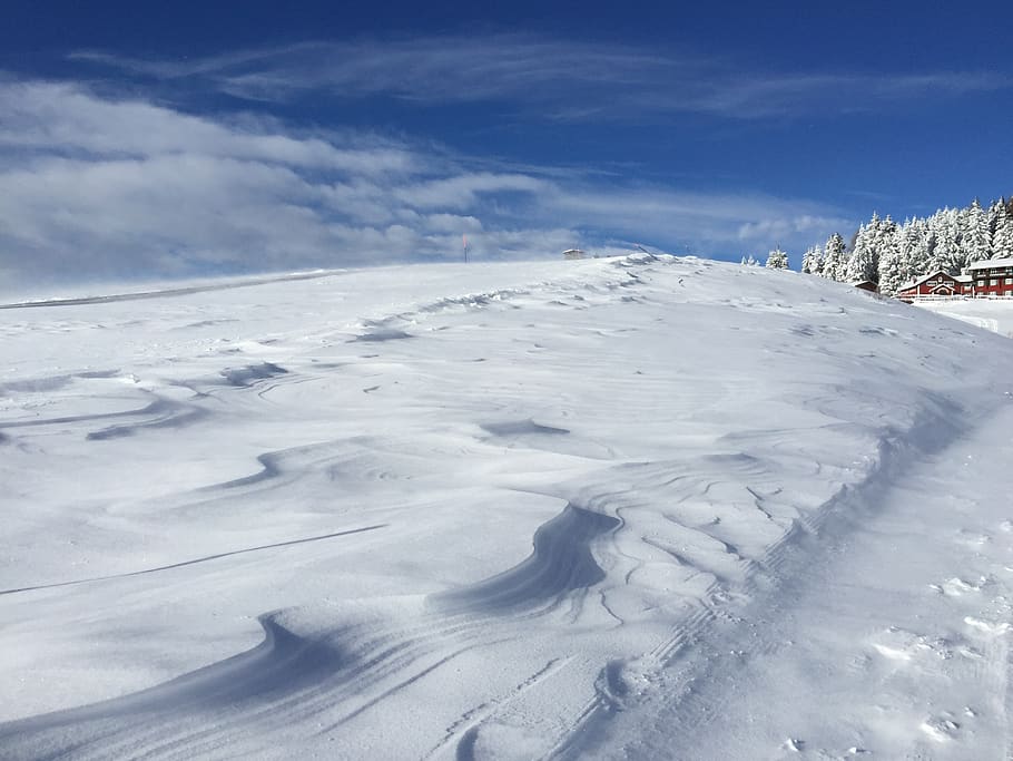 winter, snow, panoramic, landscape, cold temperature, cloud - sky HD wallpaper