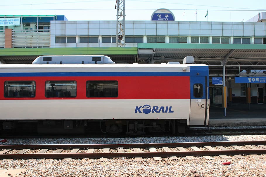 railway, train, transportation, train station, the railroad line HD wallpaper