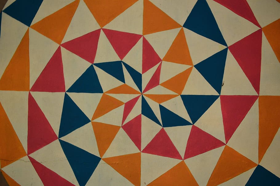 pattern, colors, design, texture, shape, multi colored, triangle shape HD wallpaper
