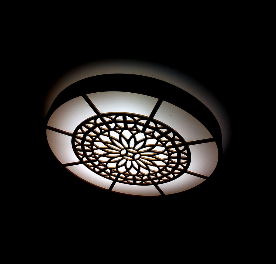 abstract, light, lamp, backdrop, effect, modern, pattern, glow HD wallpaper