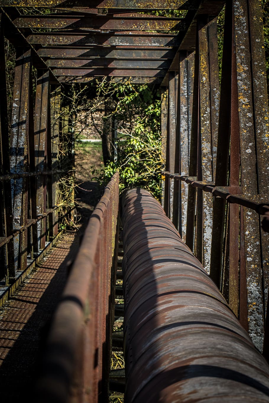 factory, abandoned, plant, architecture, no people, day, built structure HD wallpaper