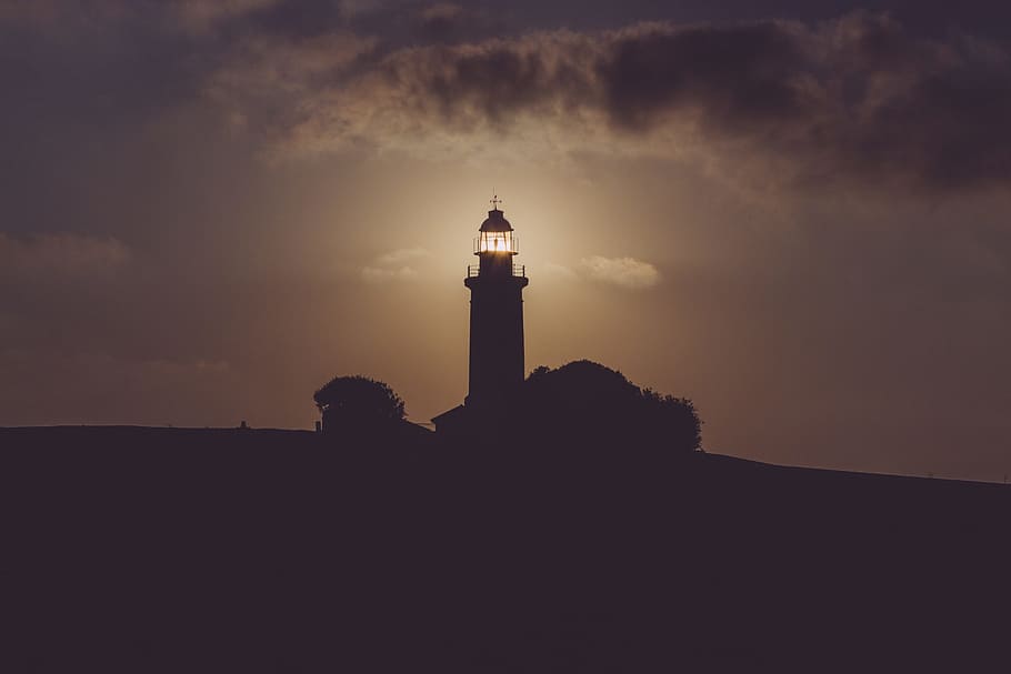 tower, structure, infrastructure, clouds, sky, shadow, guidance HD wallpaper