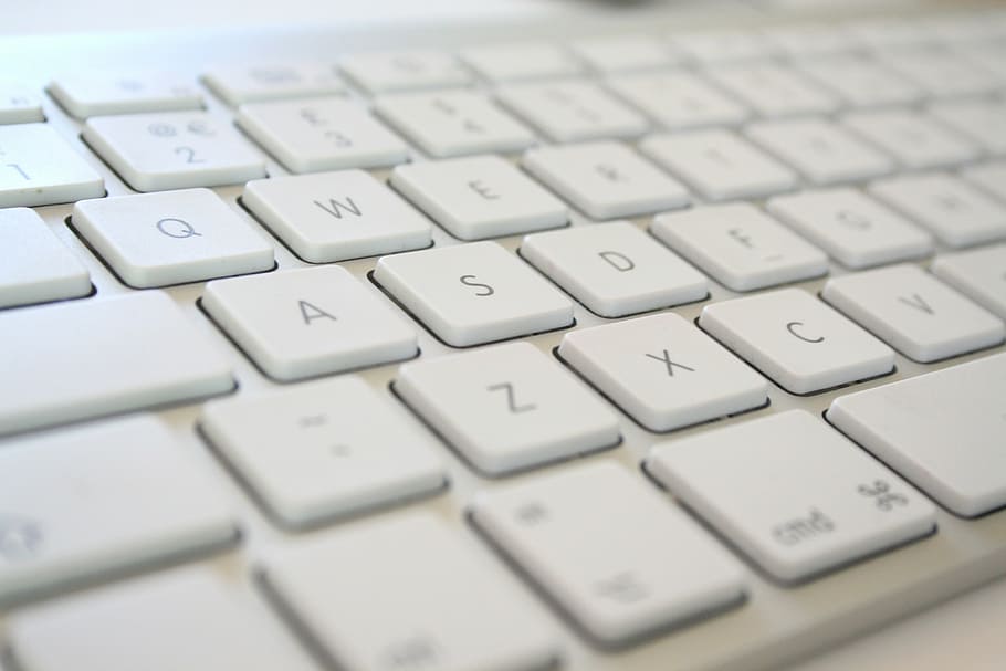 Apple MacKeyboard keys, computer, type, text, communication HD wallpaper