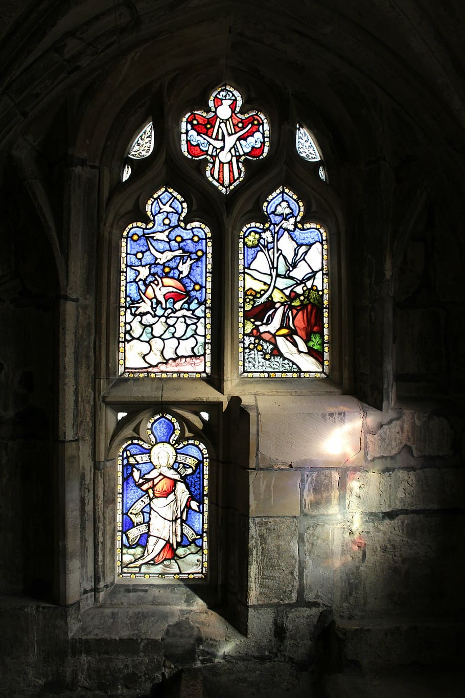 window, stained glass, cathedral, church, colorful, faith, architecture