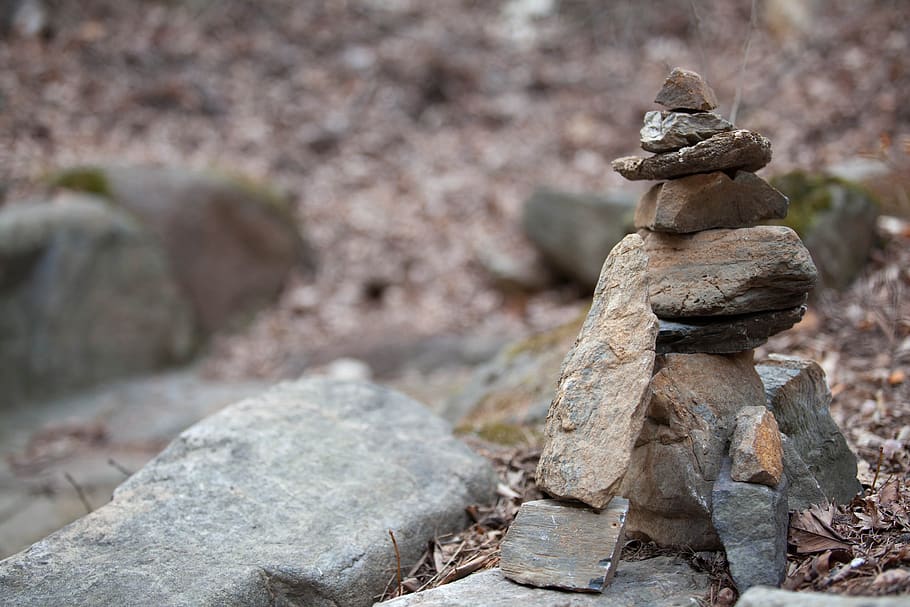 nature, solid, stack, balance, rock, rock - object, focus on foreground HD wallpaper