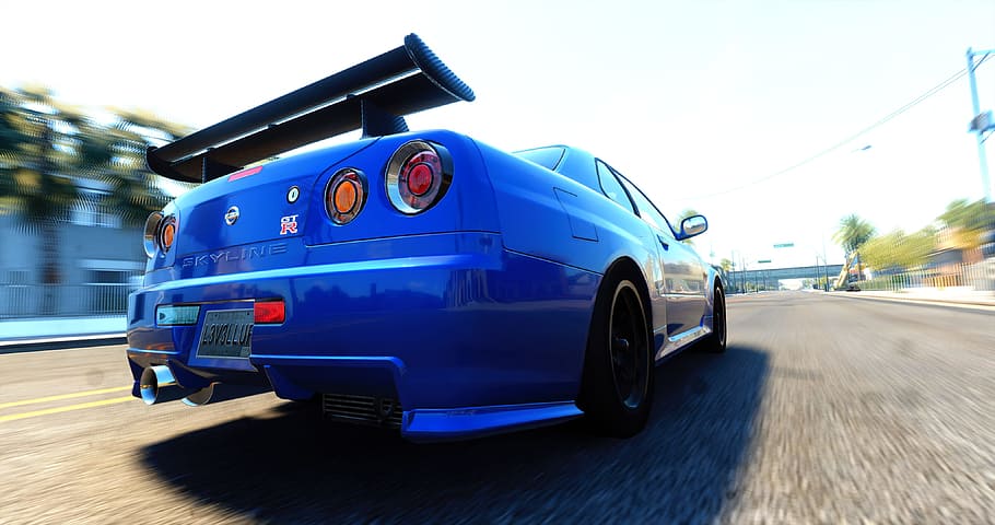 nissan, gtr, r34, performance, coupe, drive, driving, fast