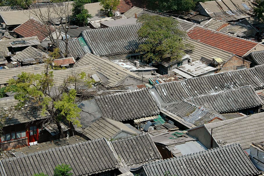 Pekin, Beijing, Hutong, Roofs, Houses, china, decrepit, architecture And Buildings, HD wallpaper
