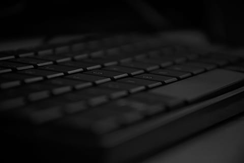 gray computer keyboard on macro shot, black, accessories, space bar HD wallpaper
