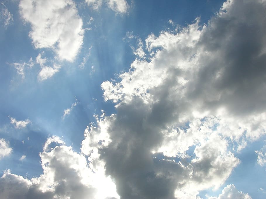clouds, sky, blue, cloud - sky, low angle view, beauty in nature HD wallpaper