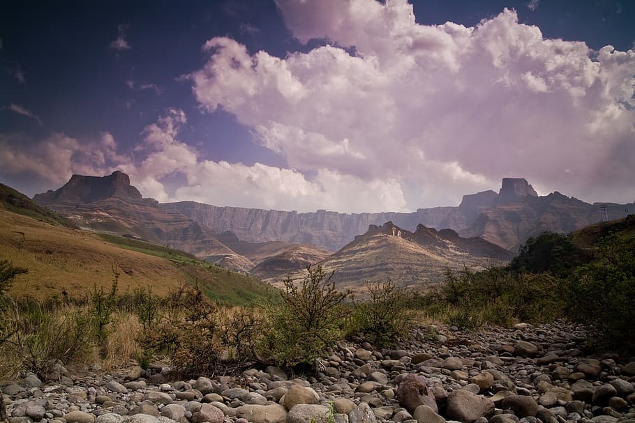 landscape, mountains, range, nature, summer, view, outdoor HD wallpaper