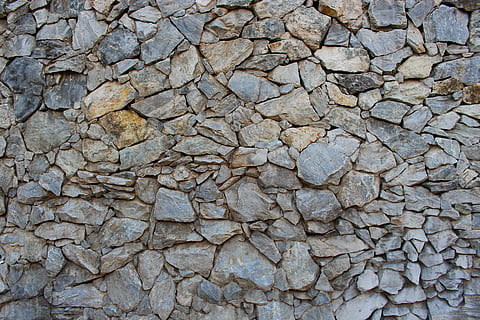 gray concrete surface, stone wall, old, texture, pattern, rough HD wallpaper