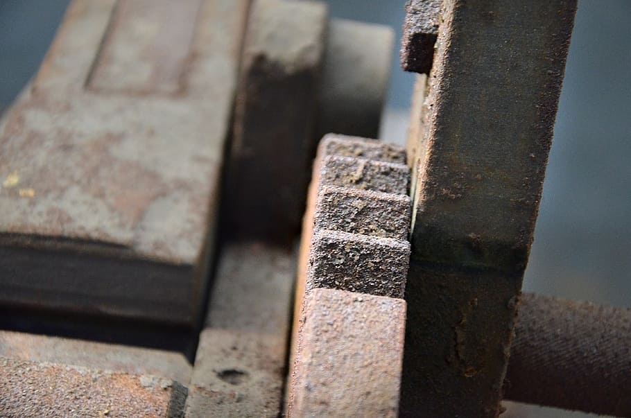 rust, machine, teeth, factory, macro, close-up, no people, metal HD wallpaper