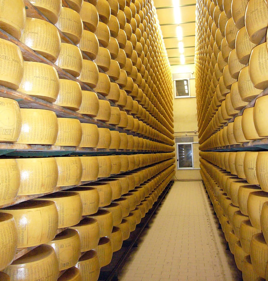 pile of cheese, stock, food, parmesan cheese, shelf, body, cheese storage