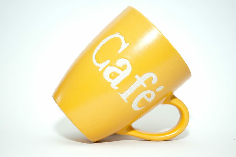 Coffee Cup, Cafe, yellow, savings, white background, finance HD wallpaper
