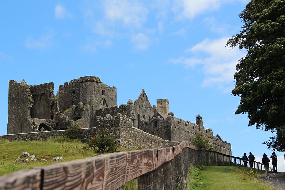 rock, or, cashel, ireland, history, the past, sky, architecture, HD wallpaper