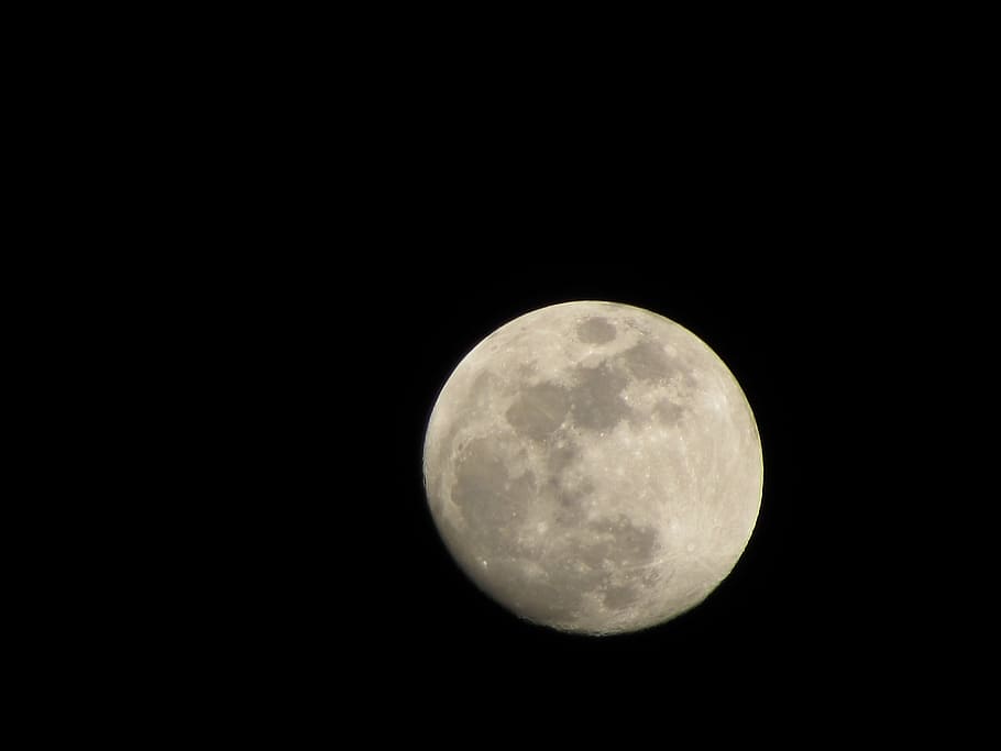 moon, full, night, full moon, light reflections, supermoon HD wallpaper
