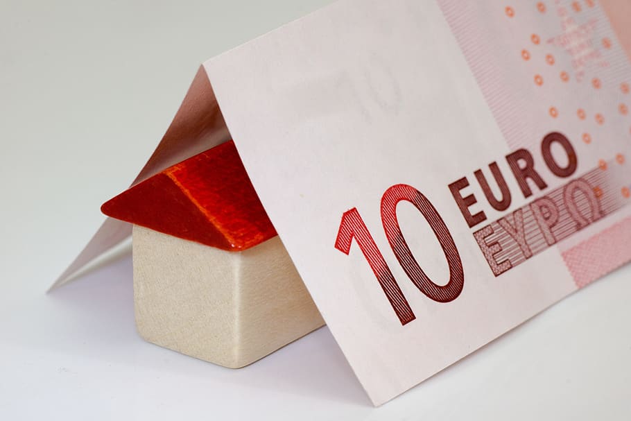 10 Euro banknote, money, bank note, calculator, budget, save, HD wallpaper