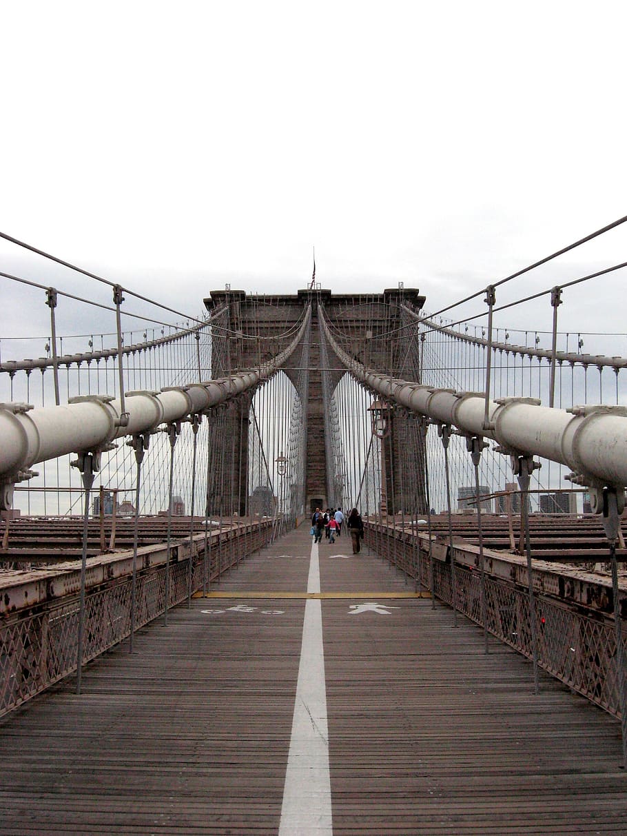 bridge, brooklyn, monument, city, metropolis, brooklyn bridge, HD wallpaper